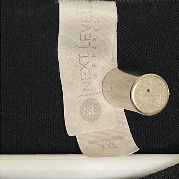 I’m Not Drunk I’m American Tshirt XXL New Level Black with Red & White Prints - Picture 3 of 4